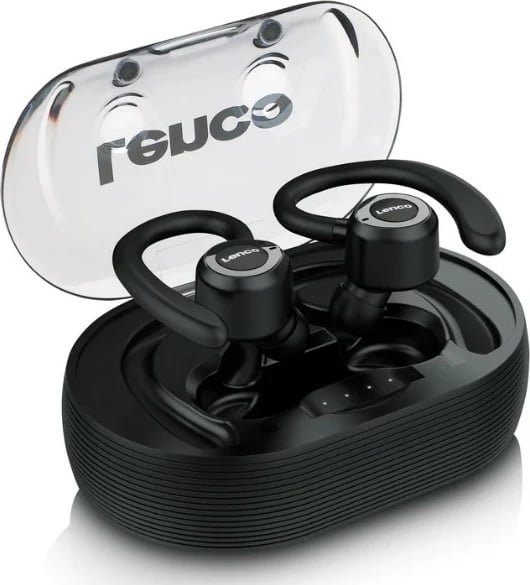 Kufje Lenco EPB-460BK Bluetooth, True Wireless, mikrofon, 60h, të zeza