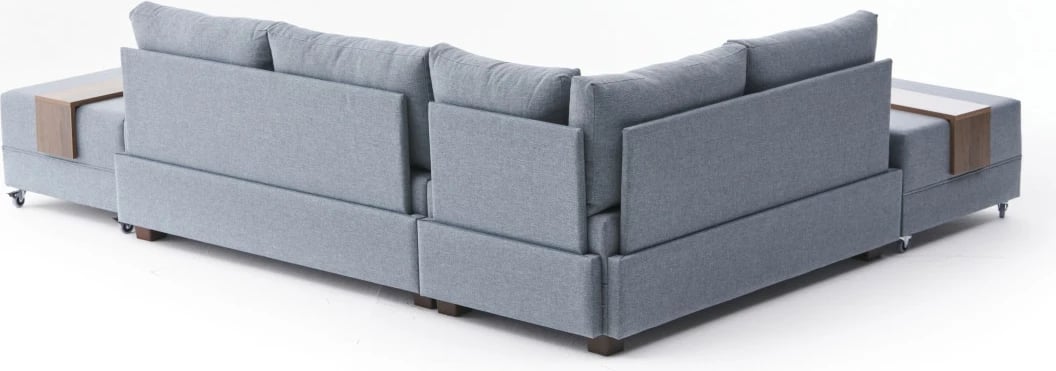 Kënd-sofë krevati Fly, ngjyrë kaltër, Atelier del Sofa, kënd majtas
