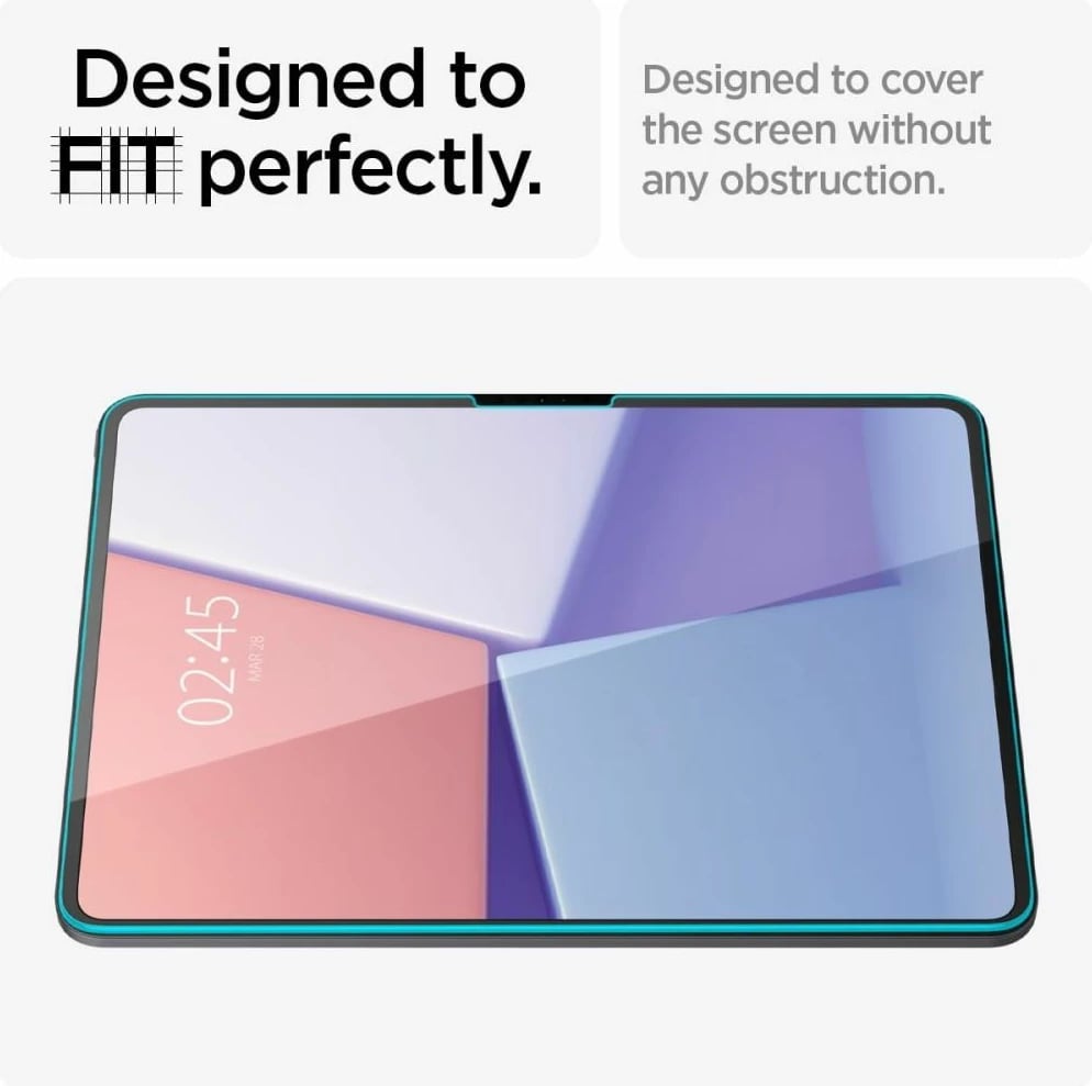 Xham mbrojtës Spigen Glas.tR EZ Fit për iPad Pro 13'' 2024, Transparent