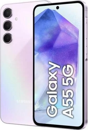 Celular Samsung Galaxy A55, 6.6", 8+256GB, DS, 5G, rozë