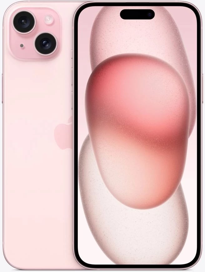 Apple iPhone 15, 6.1", 128GB, rozë