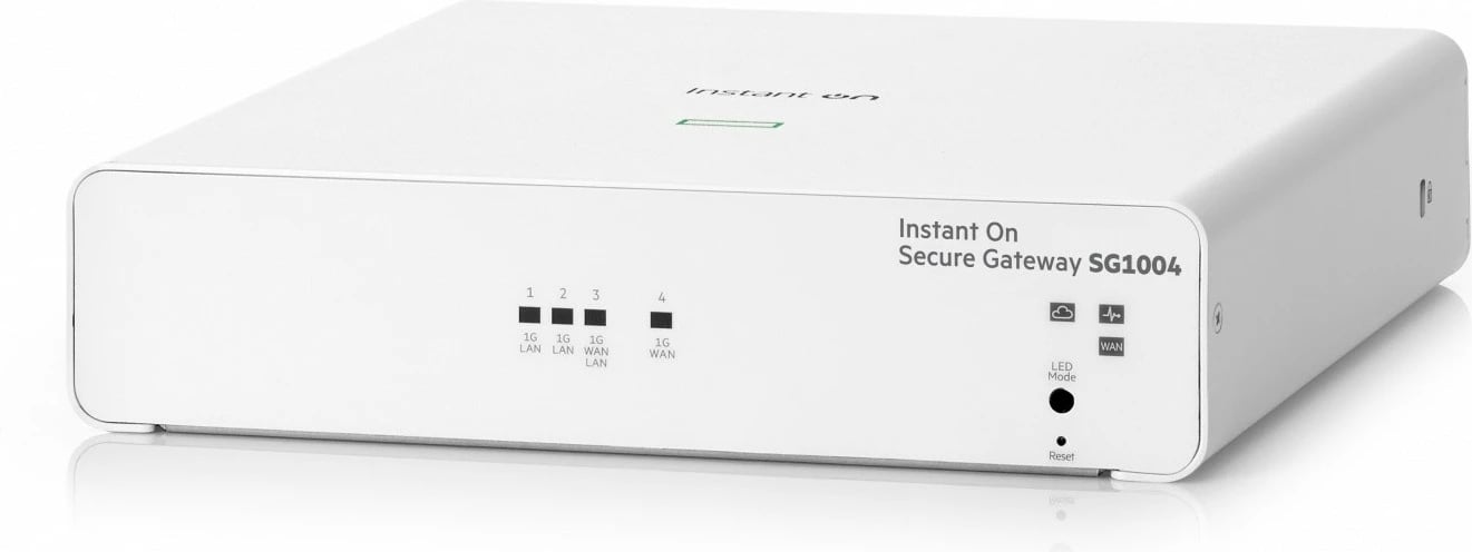 Switch Hewlett Packard Enterprise Instant On Secure Gateway SG1004, 4 porta Gigabit, i bardhë