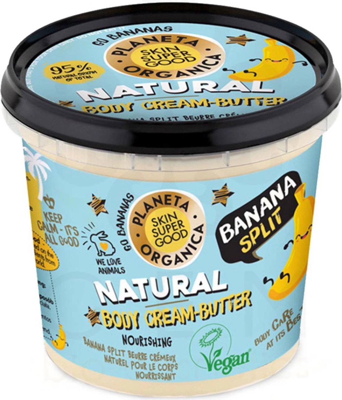 Krem trupi Natura Siberica Skin Super Good Natural Body Crema Banana Split 360ml