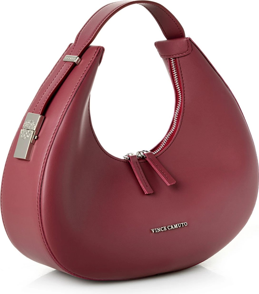 Çantë krahu ngjyrë e kuqe claret, Vince Camuto, Riviera