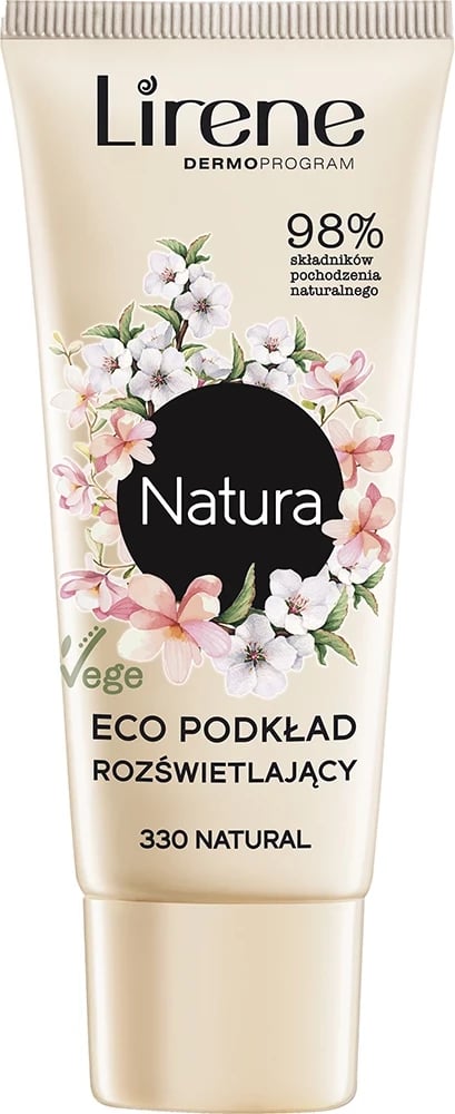Pudër ndriçuese Lirene Natura Eco 330 Natyral, 30ml