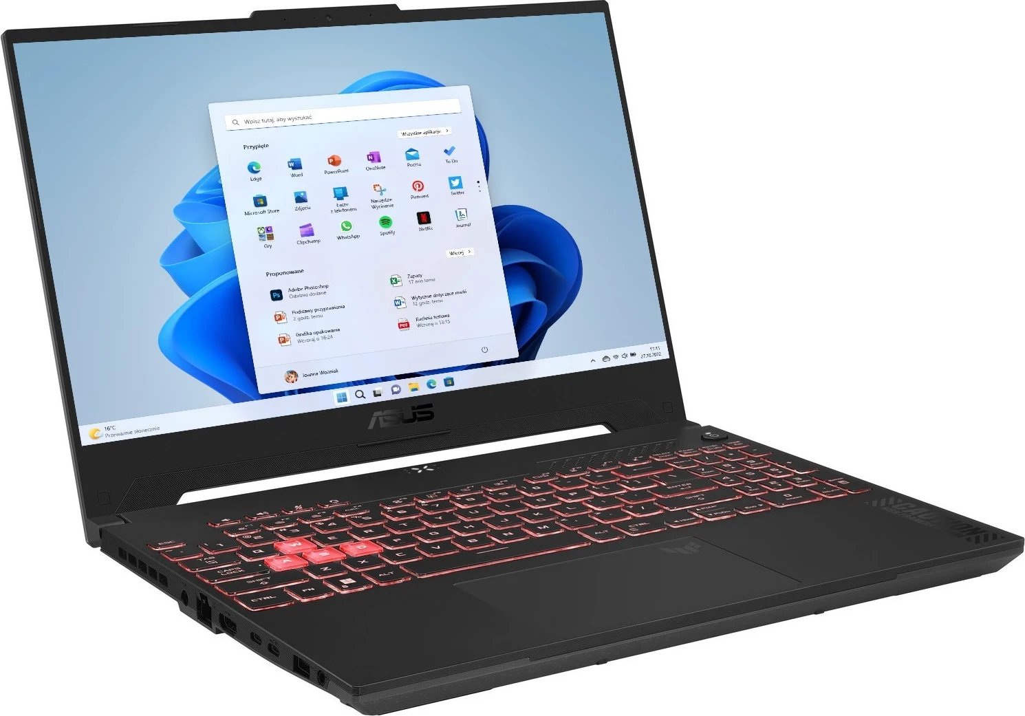 Laptop ASUS TUF Gaming A15, 15.6", AMD Ryzen 9, 16GB RAM, 512GB SSD, Nvidia GeForce RTX 4070