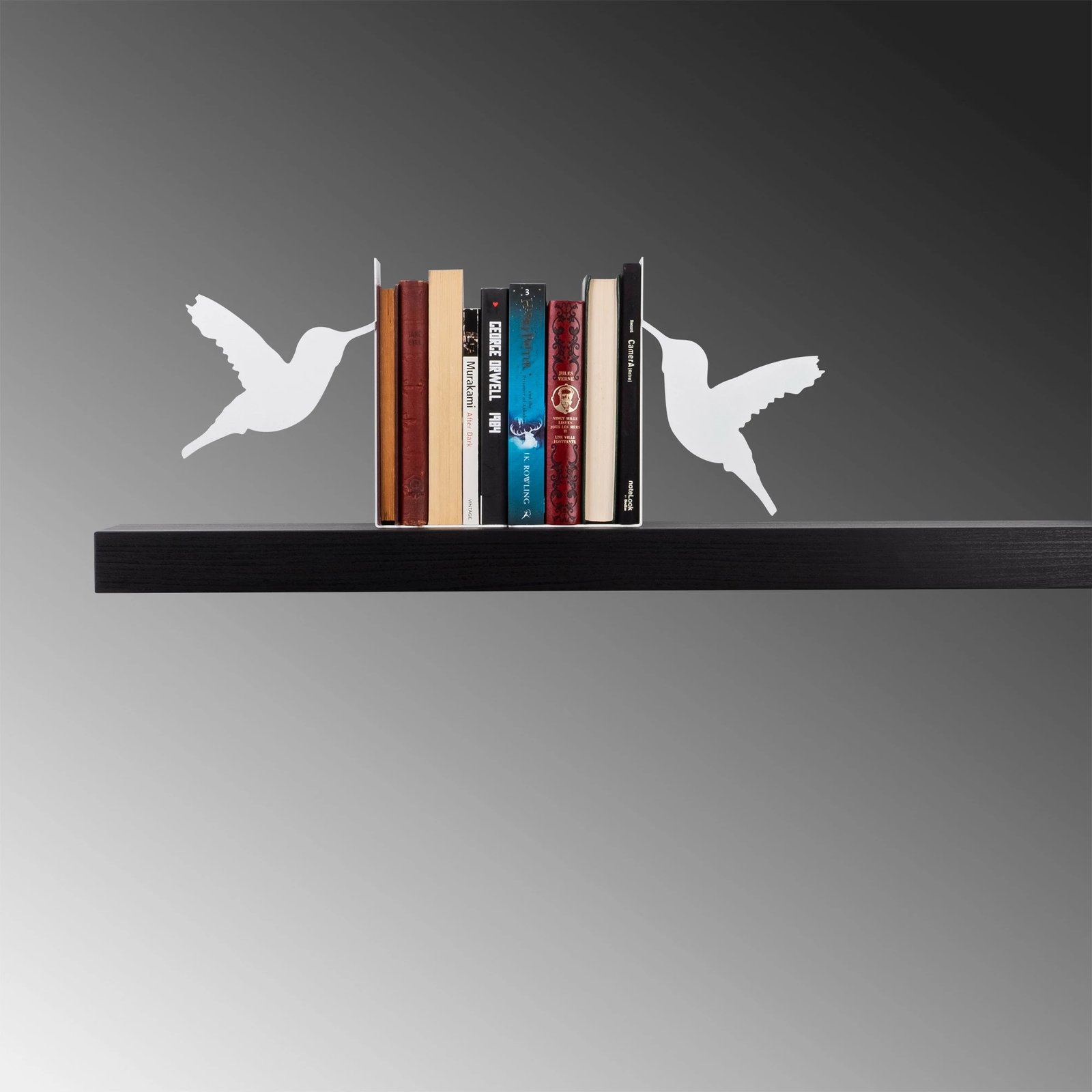 Mbajtës librash metalik, dizajn Aberto, i bardhë