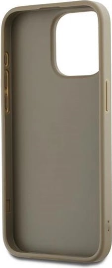 Mbështjellës DKNY Wrist Strap Stock Logo për iPhone 15 Pro, bezhë