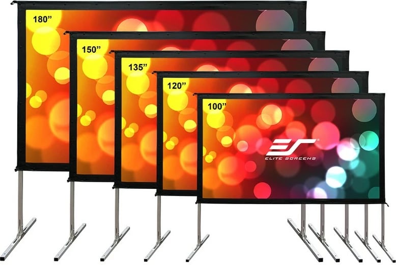 Ekran projektori Elite Screens Yard Master 2 Dual, 135 inch, manual, 16:9, alumini, zi