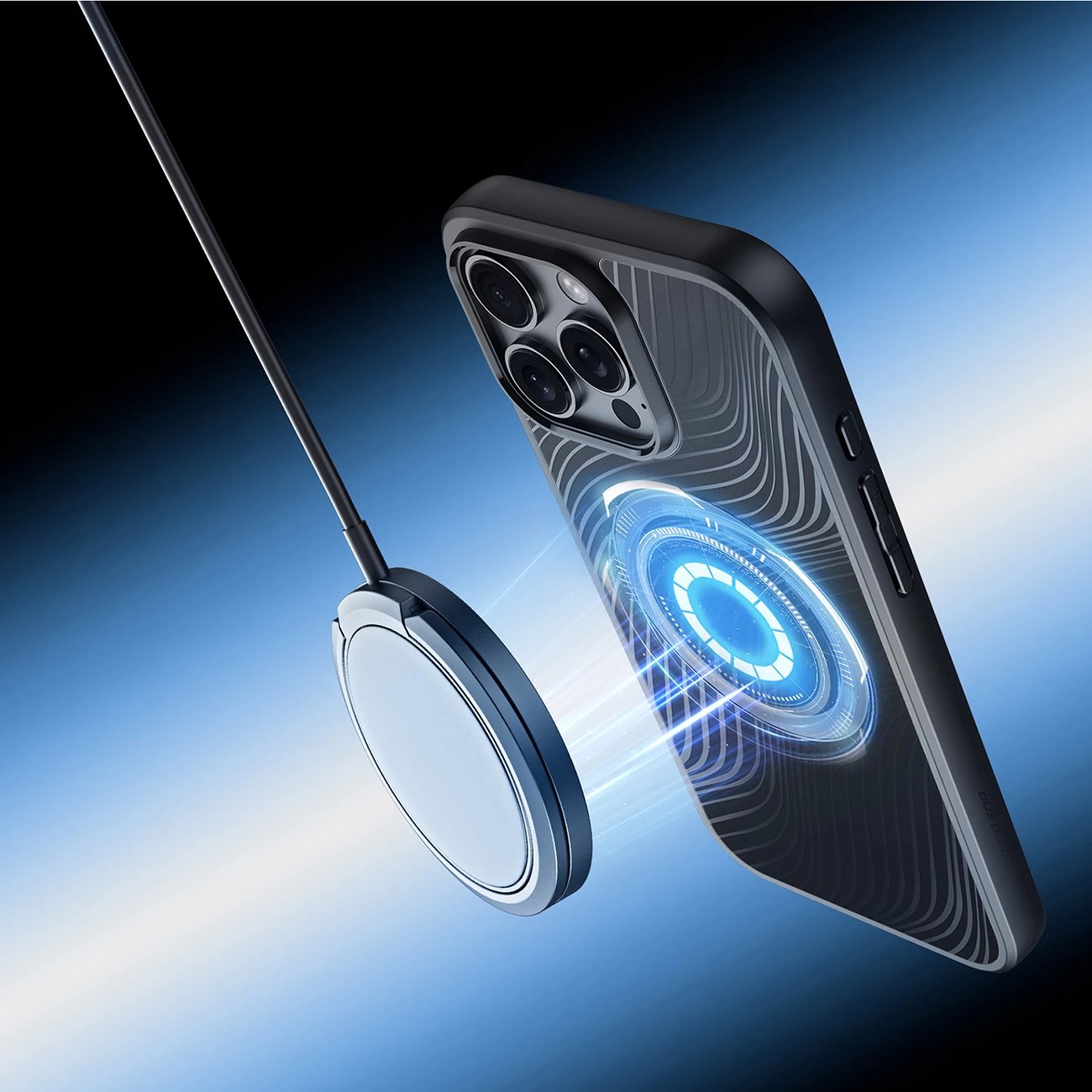 Mbështjellës Dux Ducis Aimo Mag për iPhone 16 Pro Max, MagSafe, i zi Mbështjellës Dux Ducis Aimo Mag për iPhone 16 Pro Max, MagSafe, i zi