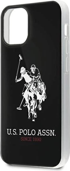 Mbështjellës U.S. Polo Assn. USHCP12STPUHRBK për iPhone 12 mini 5.4", Shiny Big Logo, i zi