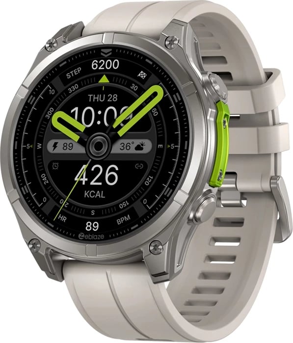 Smartwatch Zeblaze Vibe 8 Abyss 1.43" AMOLED AOD, thirrje me Bluetooth, IP69K 5 ATM, bateri 500 mAh, gri