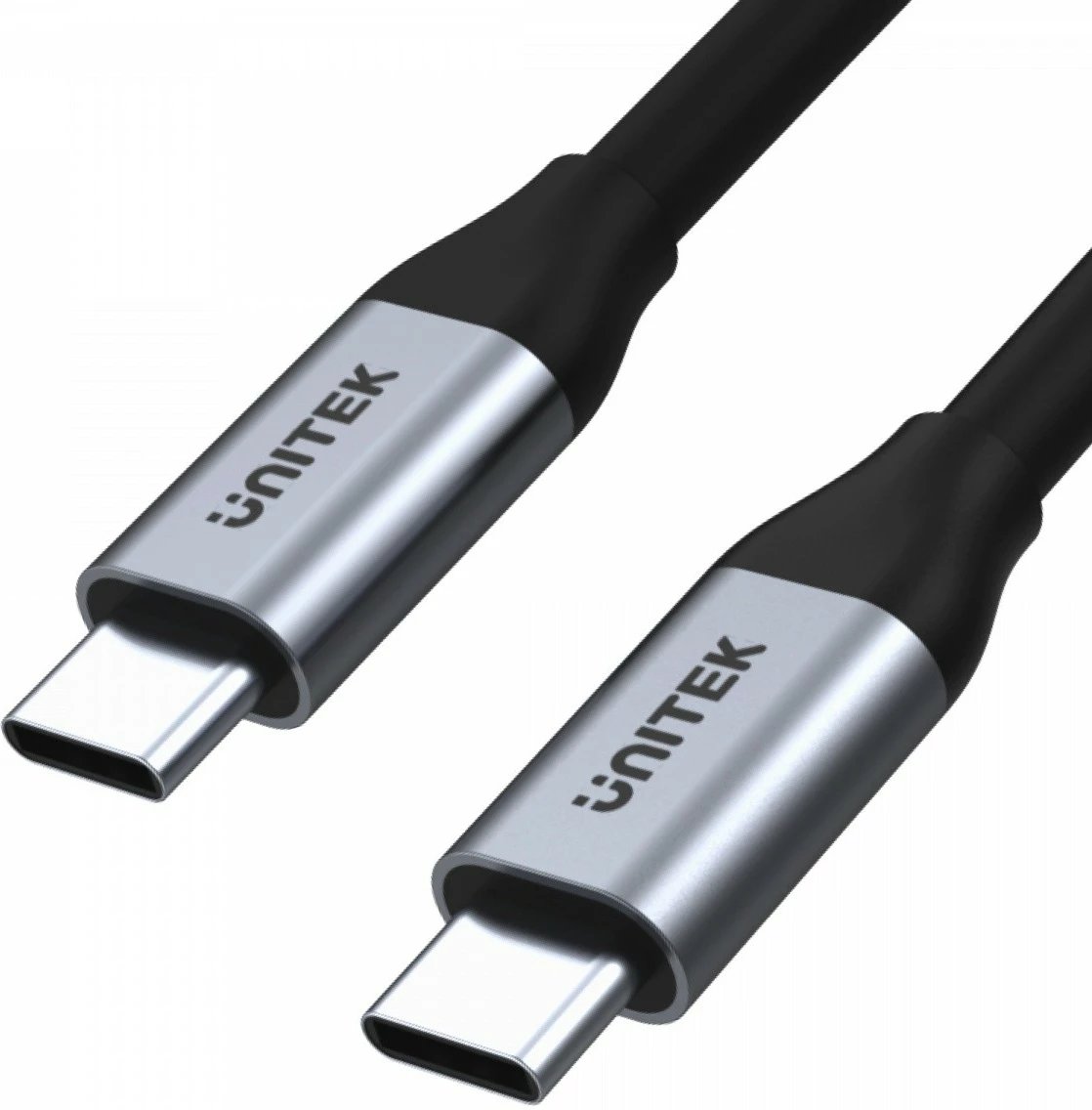Kabllo USB-C në USB-C Unitek C14082ABK, 1m, 10Gbps, 4K60Hz, e zezë/gri Kabllo USB-C në USB-C Unitek C14082ABK, 1m, 10Gbps, 4K60Hz, e zezë/gri