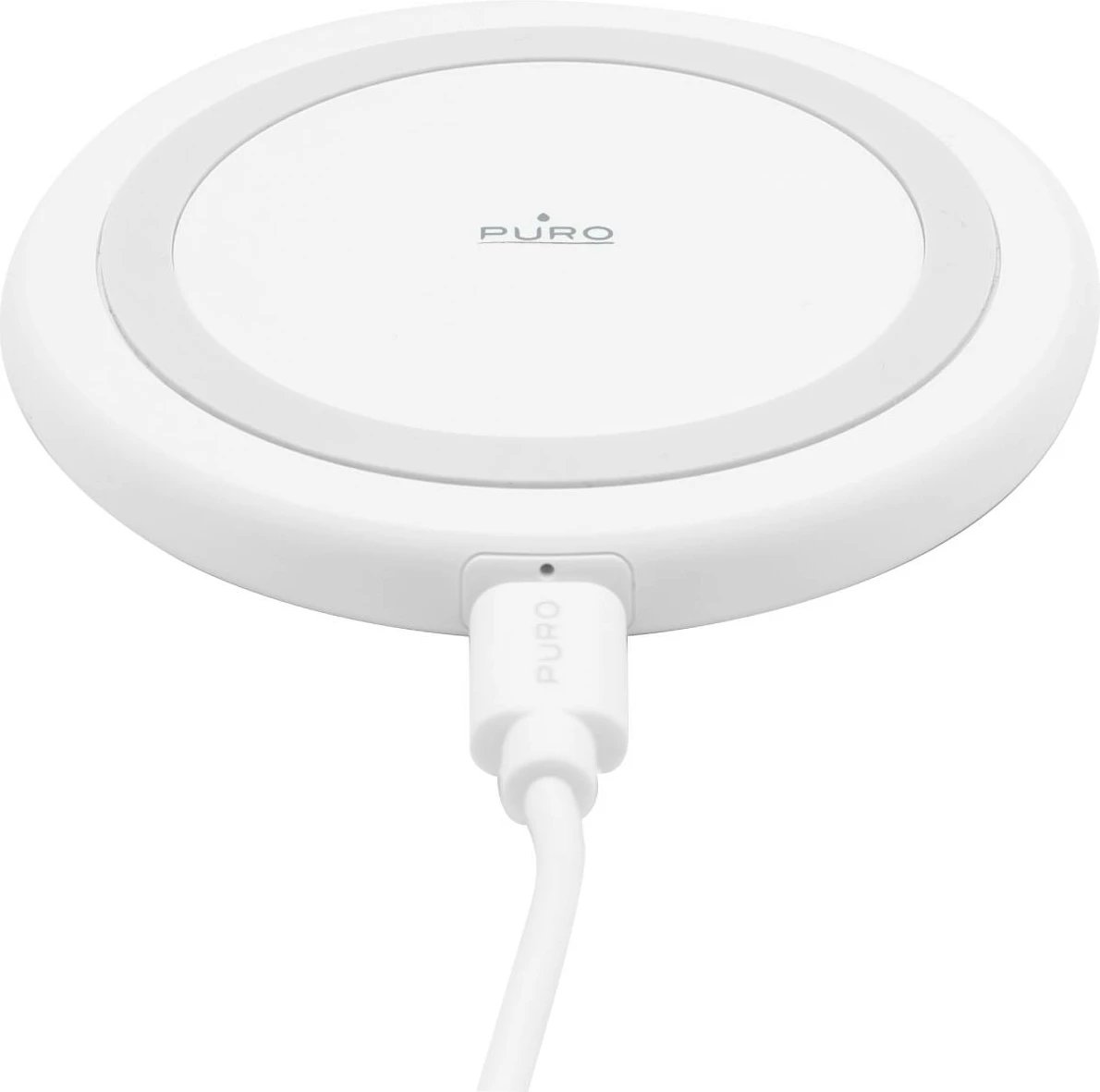 Karikues wireless Puro Elektrik, 15W, Qi, i bardhë