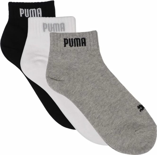 Çorape Puma për meshkuj dhe femra, të bardha, të zeza, gri