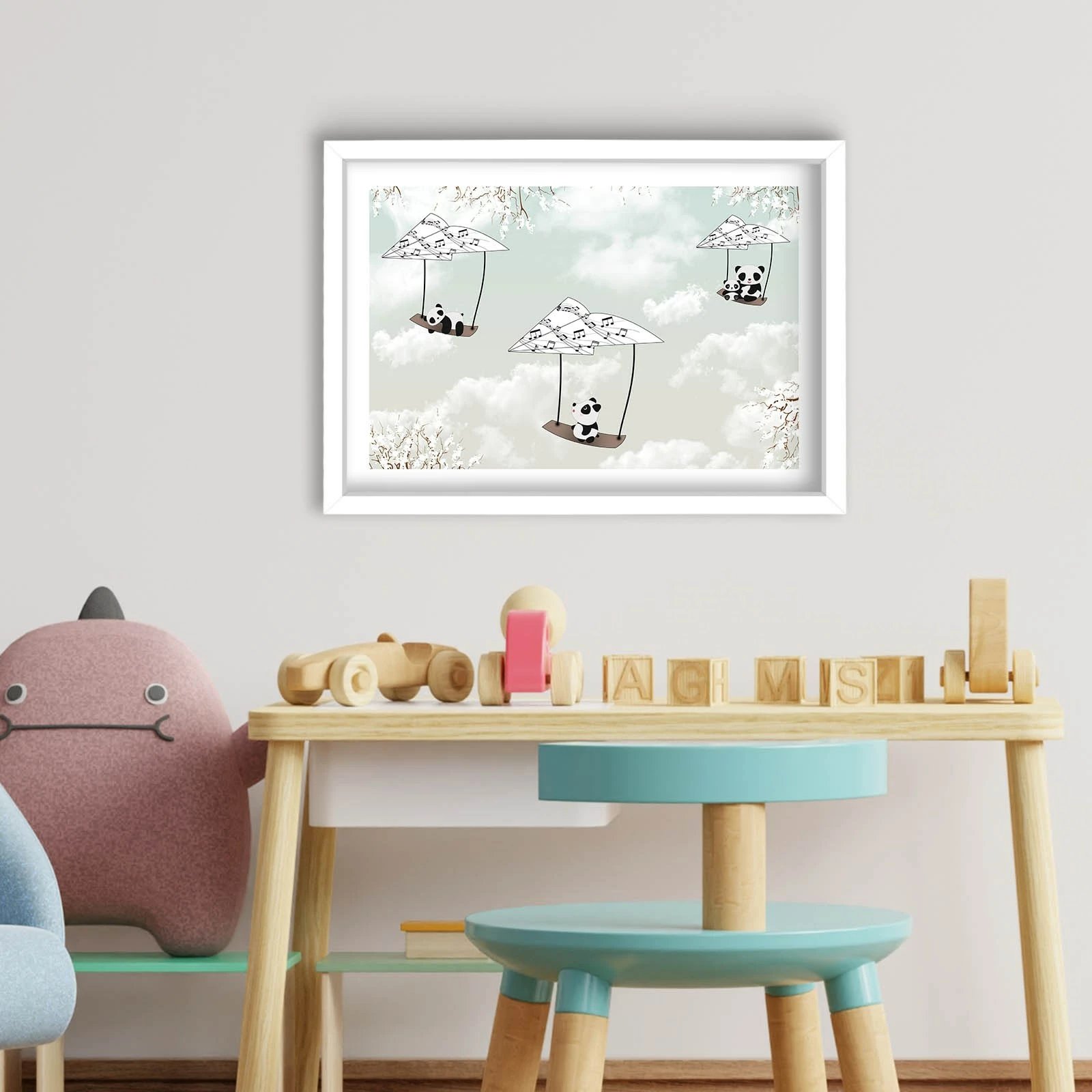 Pikturë dekorative me kornizë MDF, Wallity, 3853BCT-007