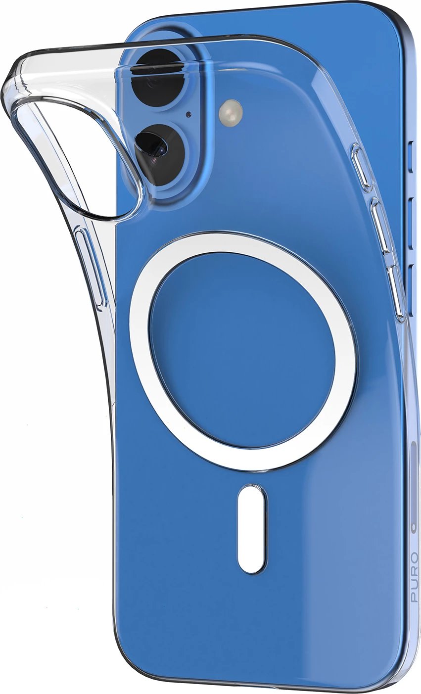 Mbështjellës Puro 03 Mag MagSafe për iPhone 16 Plus, Silikon, Transparent