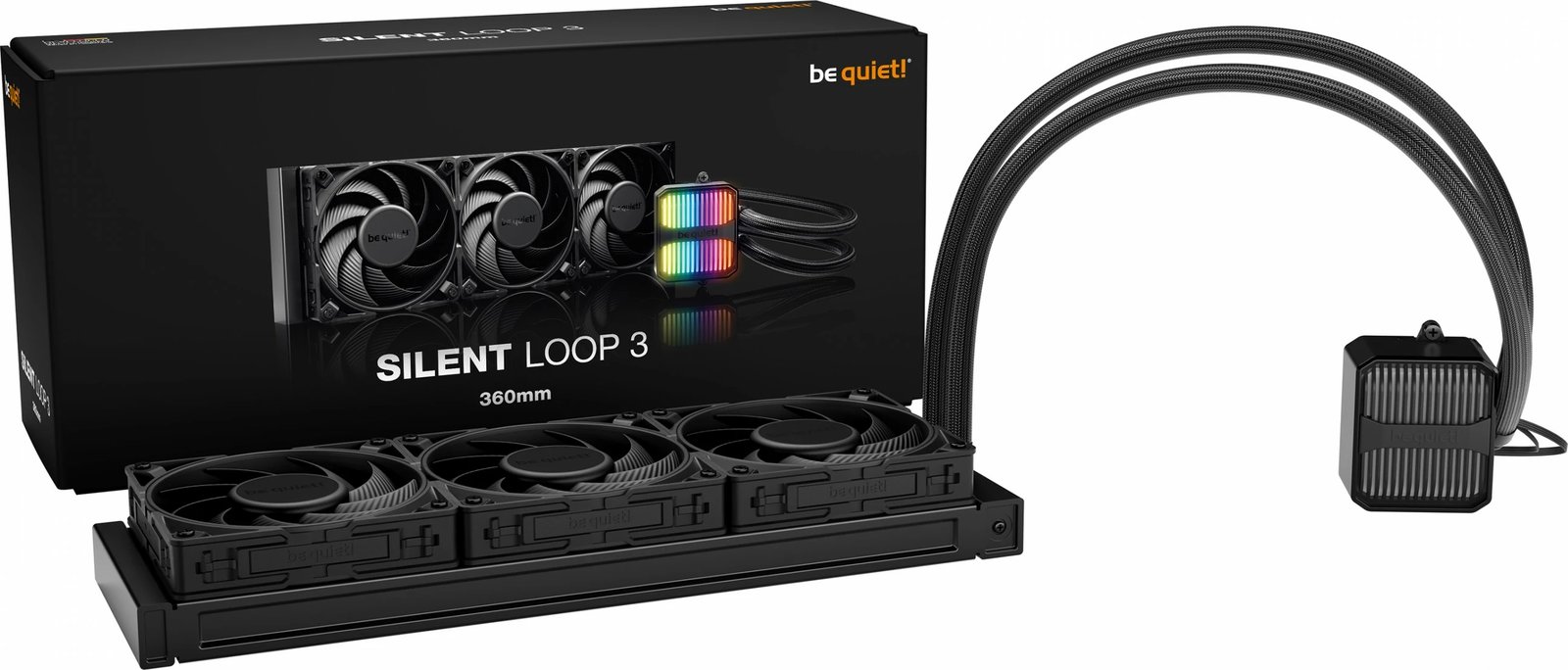 Ftohës uji be quiet! Silent Loop 3 360 mm, 12 cm, 130.3 m³/h, Ngjyrë e zezë
