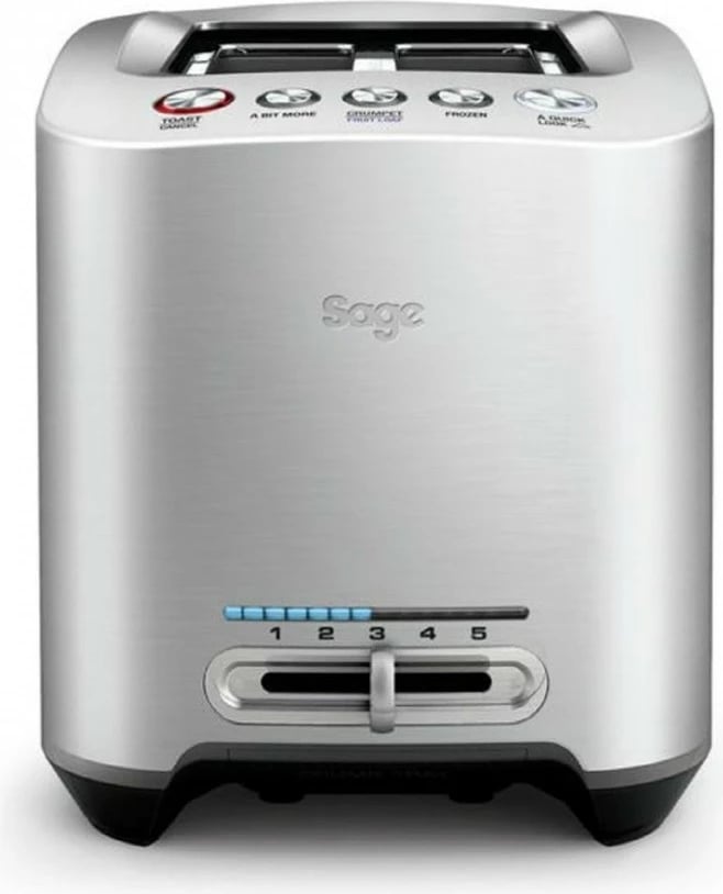 Toaster Sage STA825BAL, 2 feta, alumini i furçuar