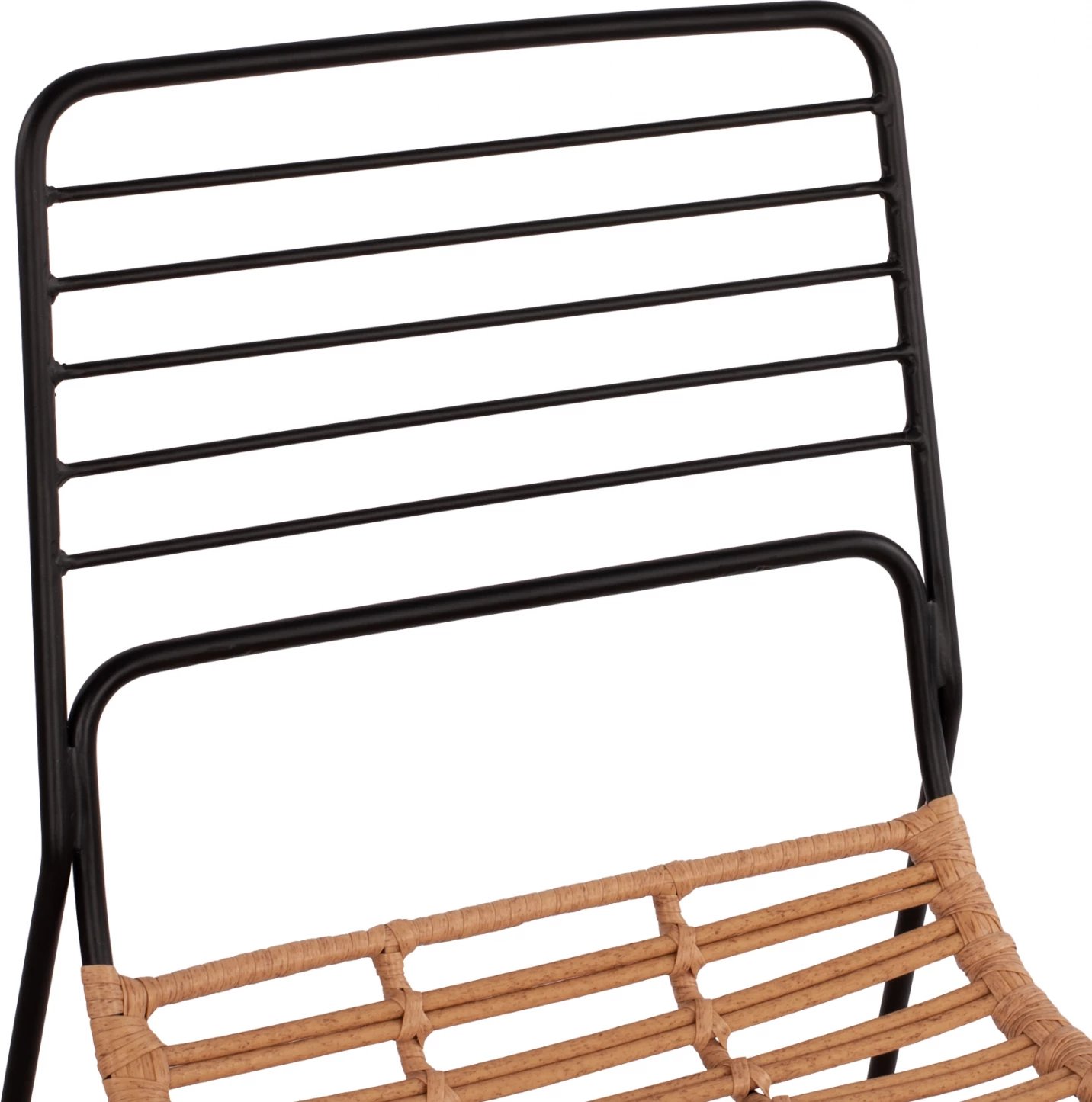 Karrige metalike Allegra FH5694 me thurje beixh 51x54x83cm