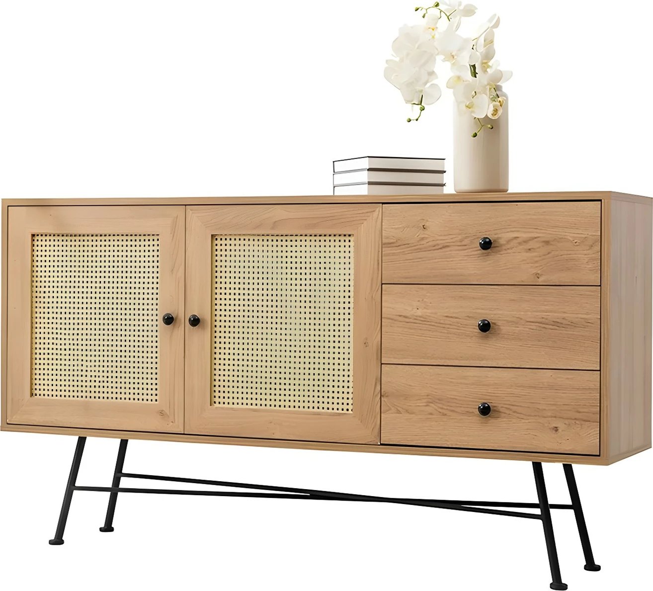 Konsol Nala, ngjyrë natyrale, 160 cm