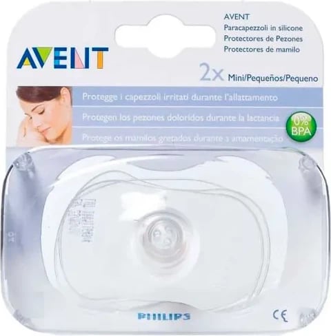 Mbrojtëse silikoni për thitha Avent mini unisex, 2 copë