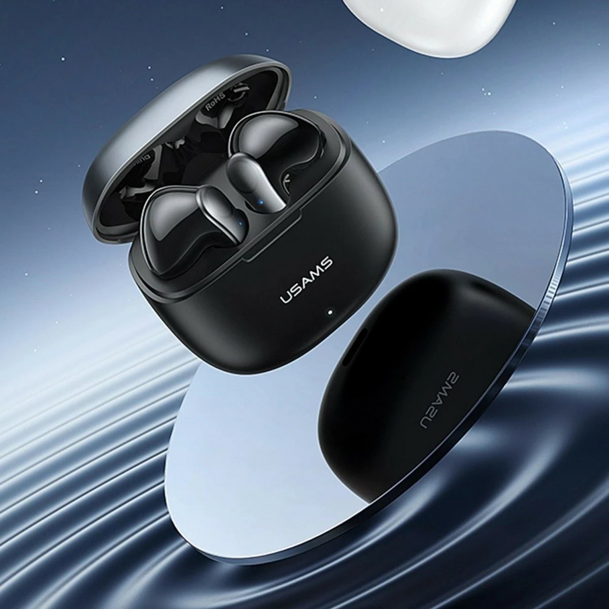 Kufje TWS USAMS XH Series, Bluetooth 5.1, mikrofon i dyfishtë, Blu