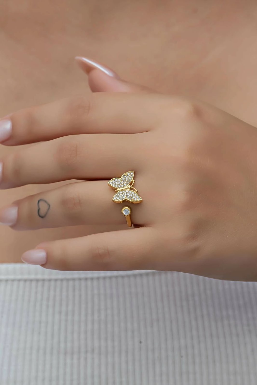 Unazë argjendi e artë me flutur, Jumeon, NRZ999343