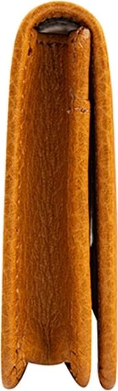Portofol unisex, lëkurë natyrale, ngjyrë mustard, Zoozie Bags