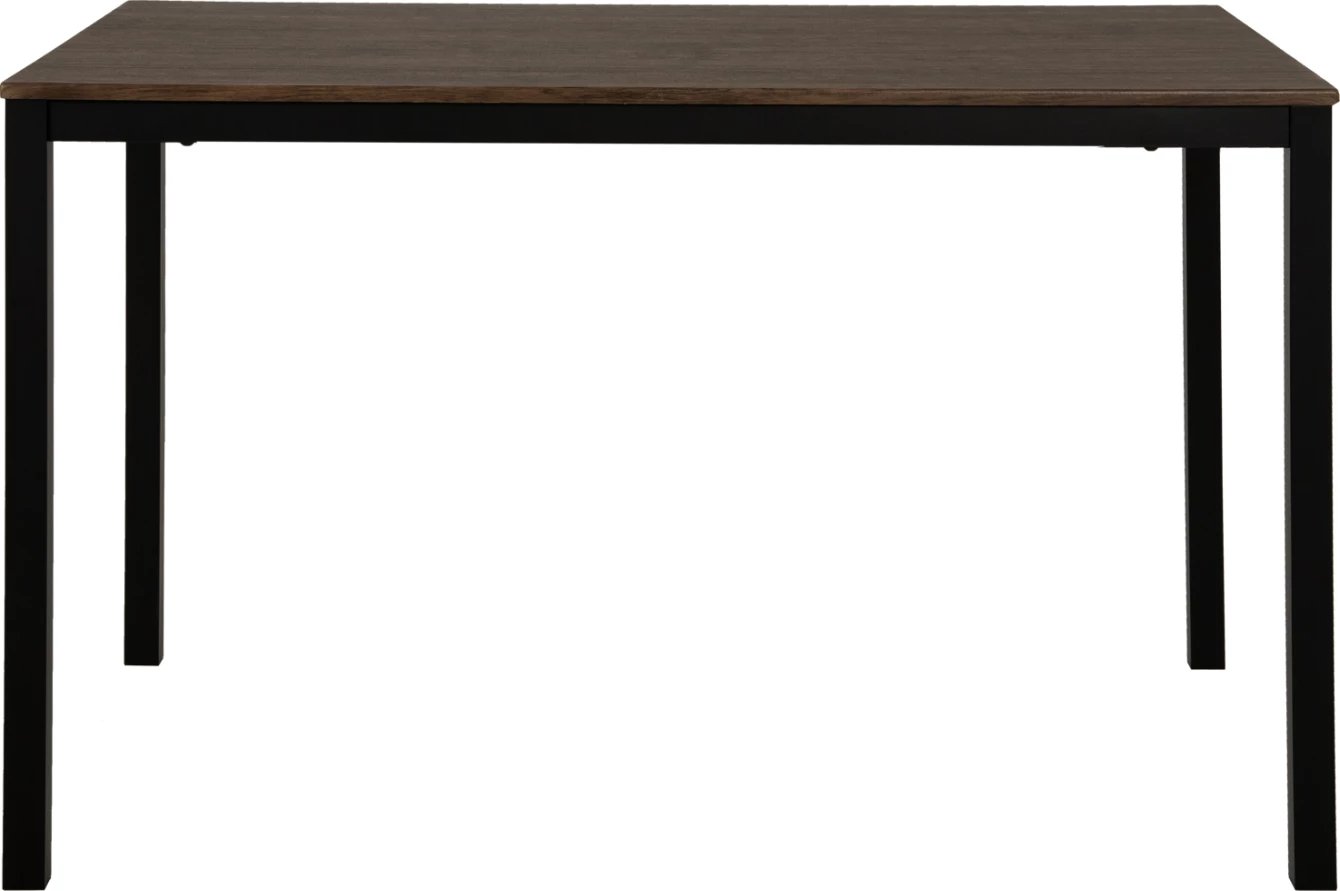 Tavolinë ngrënieje GOOSE FH9532 ngjyrë arre MDF-këmbë metalike të zeza 120x80x75H cm