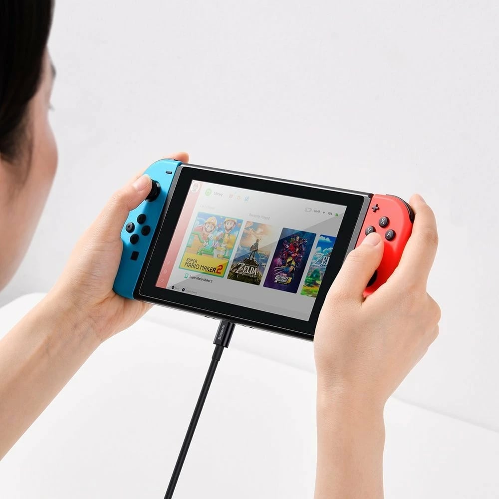 Kabllo USB-C në USB-C Baseus CATYS-B01, 1m, 100W, 5A, e zezë