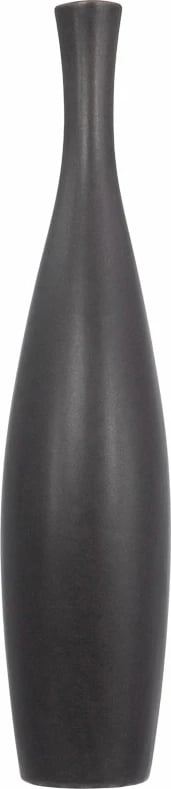 Vazo dekorative LEI, qeramike, ngjyrë antracit mat, 14x14x60cm