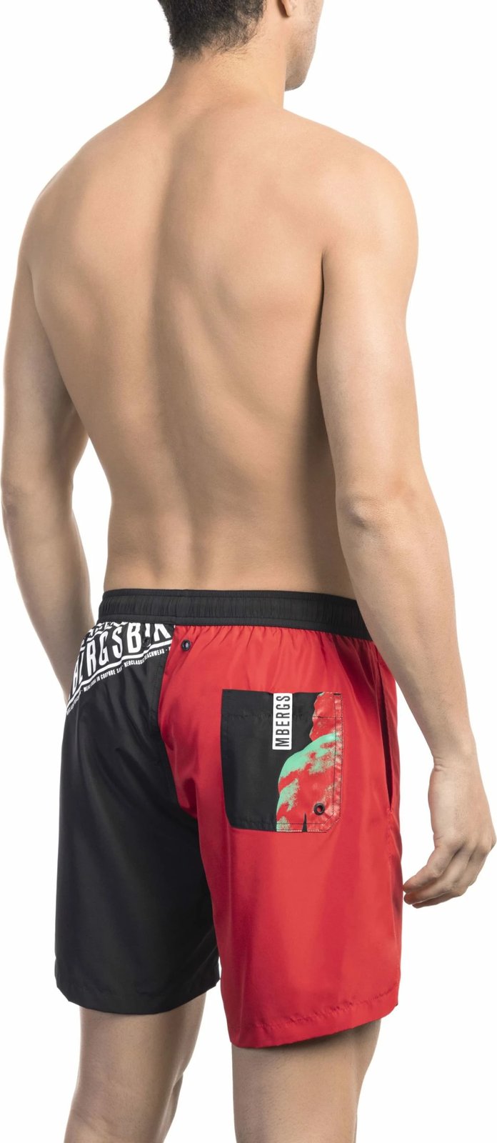 Shorce plazhi për meshkuj Bikkembergs, të kuqe