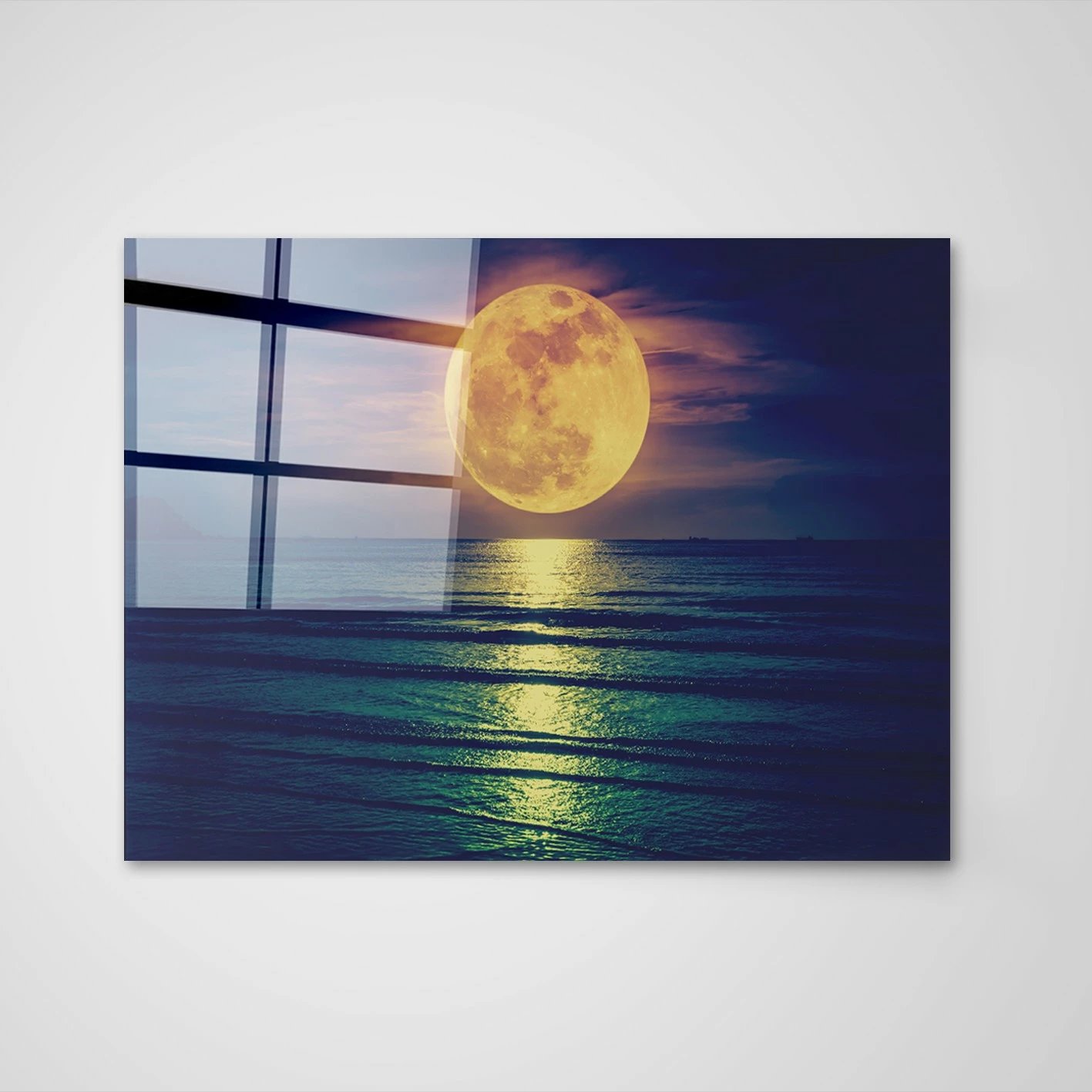 Pikturë dekorative prej xhami të temperuar, shumëngjyrëshe, CAM1044034966 - 50x70cm