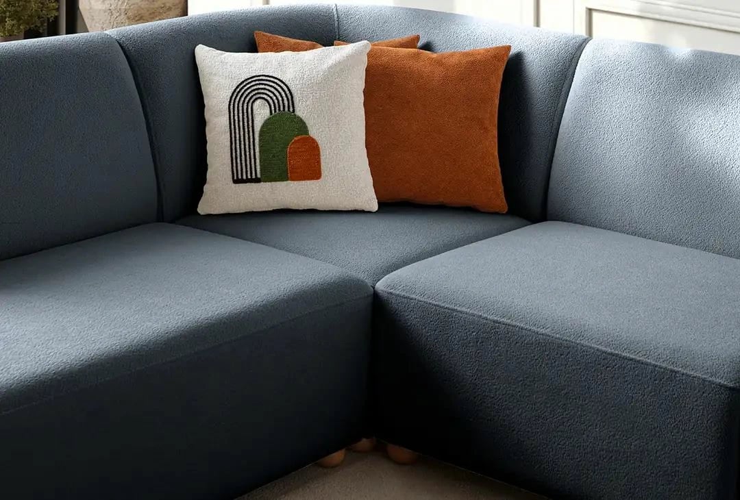 Këndore S-Loft majtas, ngjyrë kaltër, Atelier del Sofa