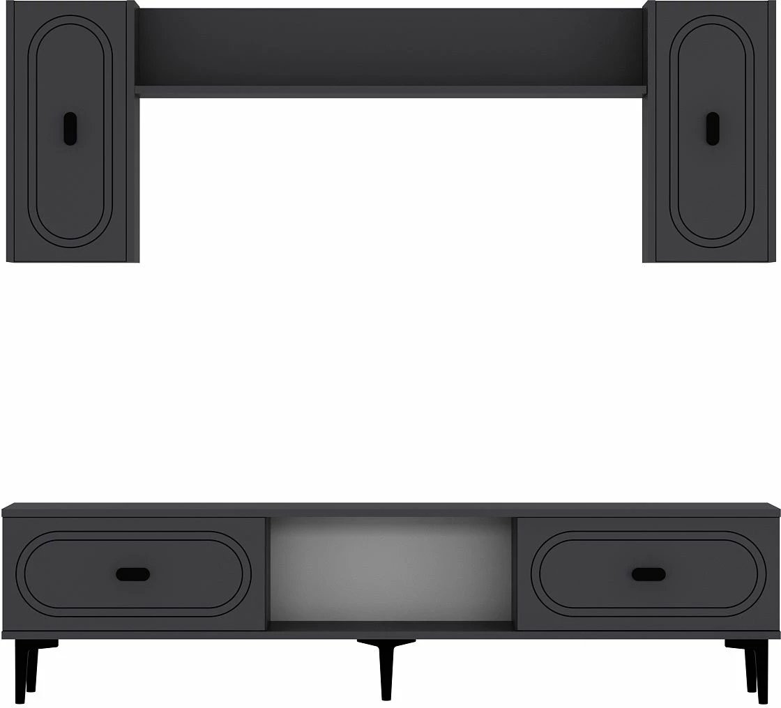 Njësi TV Skye Decor, ngjyrë antracit