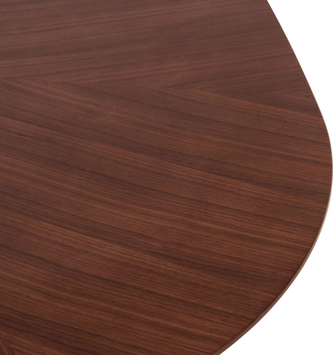 Tavolinë ngrënieje RINER, MDF, sunburst, ngjyrë arre, 150x150x75H cm