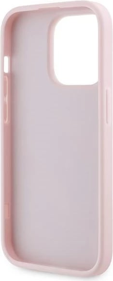 Mbështjellës Karl Lagerfeld Diagonal Quilted Script për iPhone 14 Pro Max, rozë