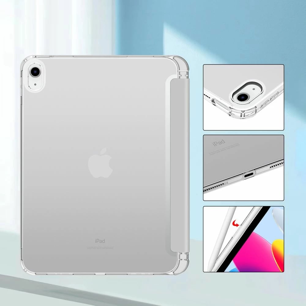 Mbështjellës Tech-Protect SC Pen Hybrid për iPad 10.9" (2022), Gri e çelët
