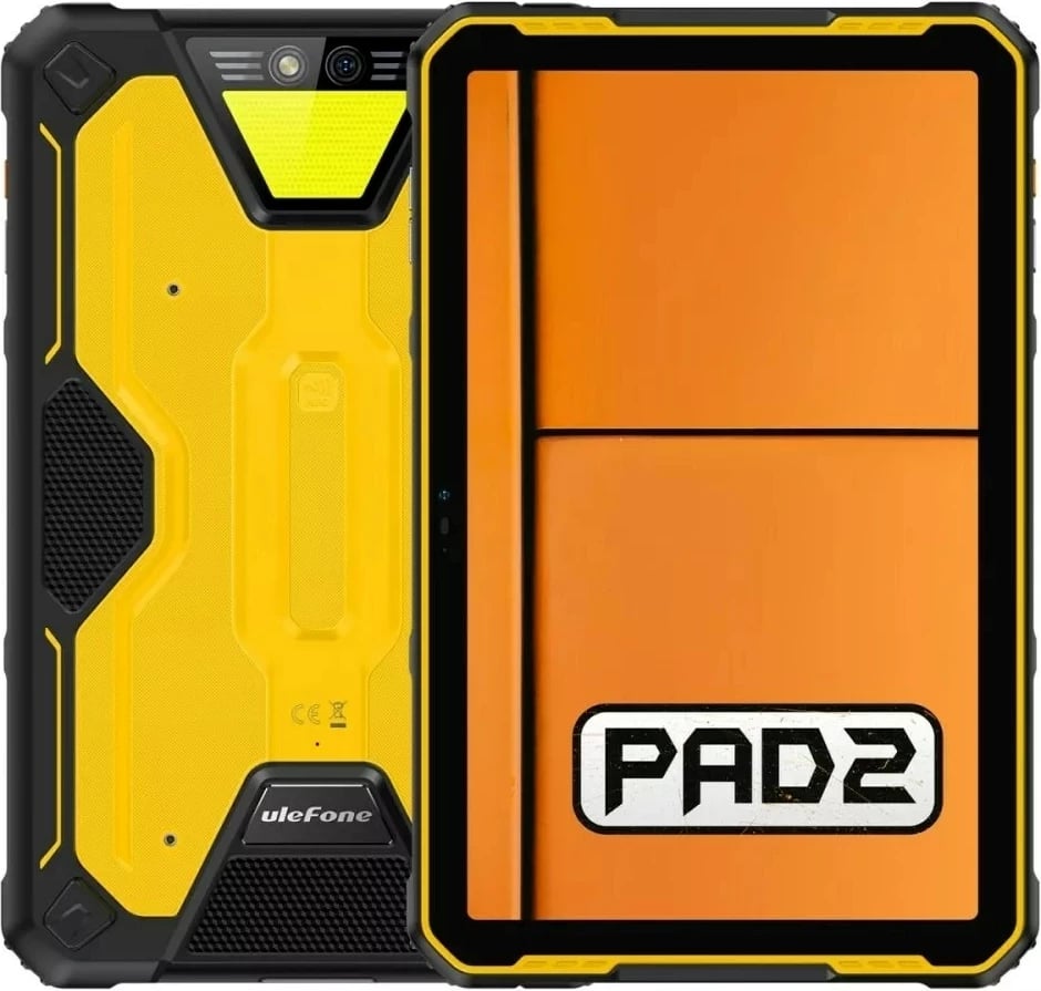 Tablet Ulefone Armor Pad 2, 8/256GB, LTE, Android, zi dhe verdhë