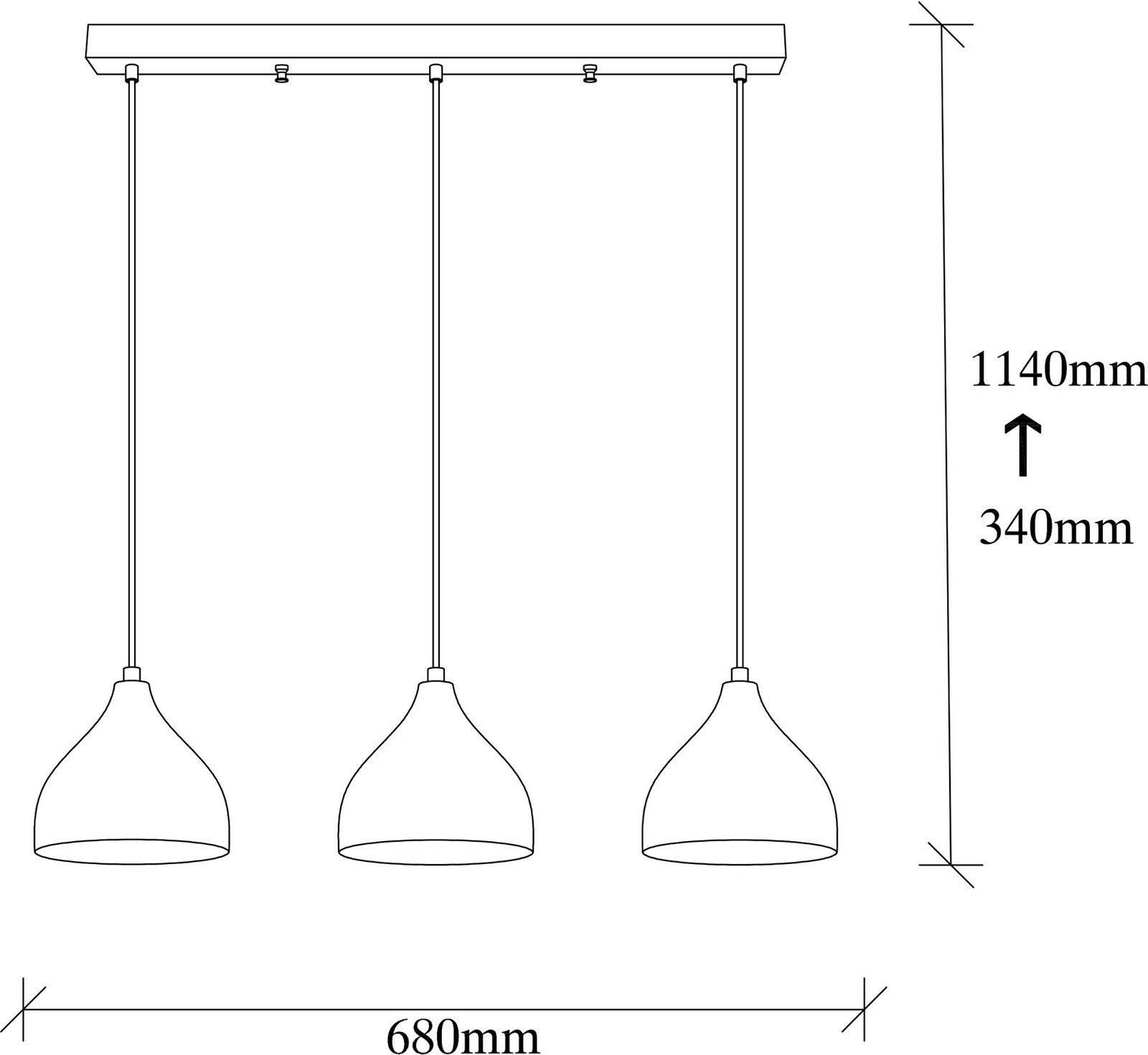 Llambë tavani Opviq, Tattoo - 6214, ngjyrë ari