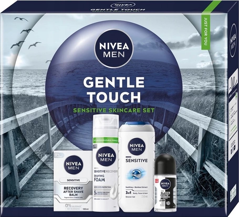 Set kozmetik për meshkuj Nivea Gentle Touch 4 copë
