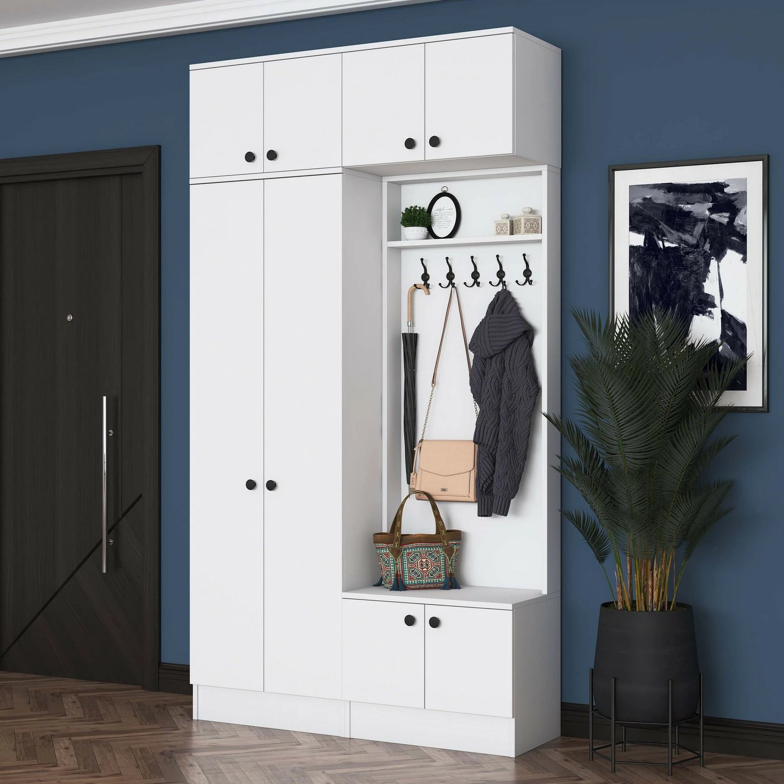 Stendë për korridor, ngjyrë e bardhë, Skye Decor, EA145 - 3841