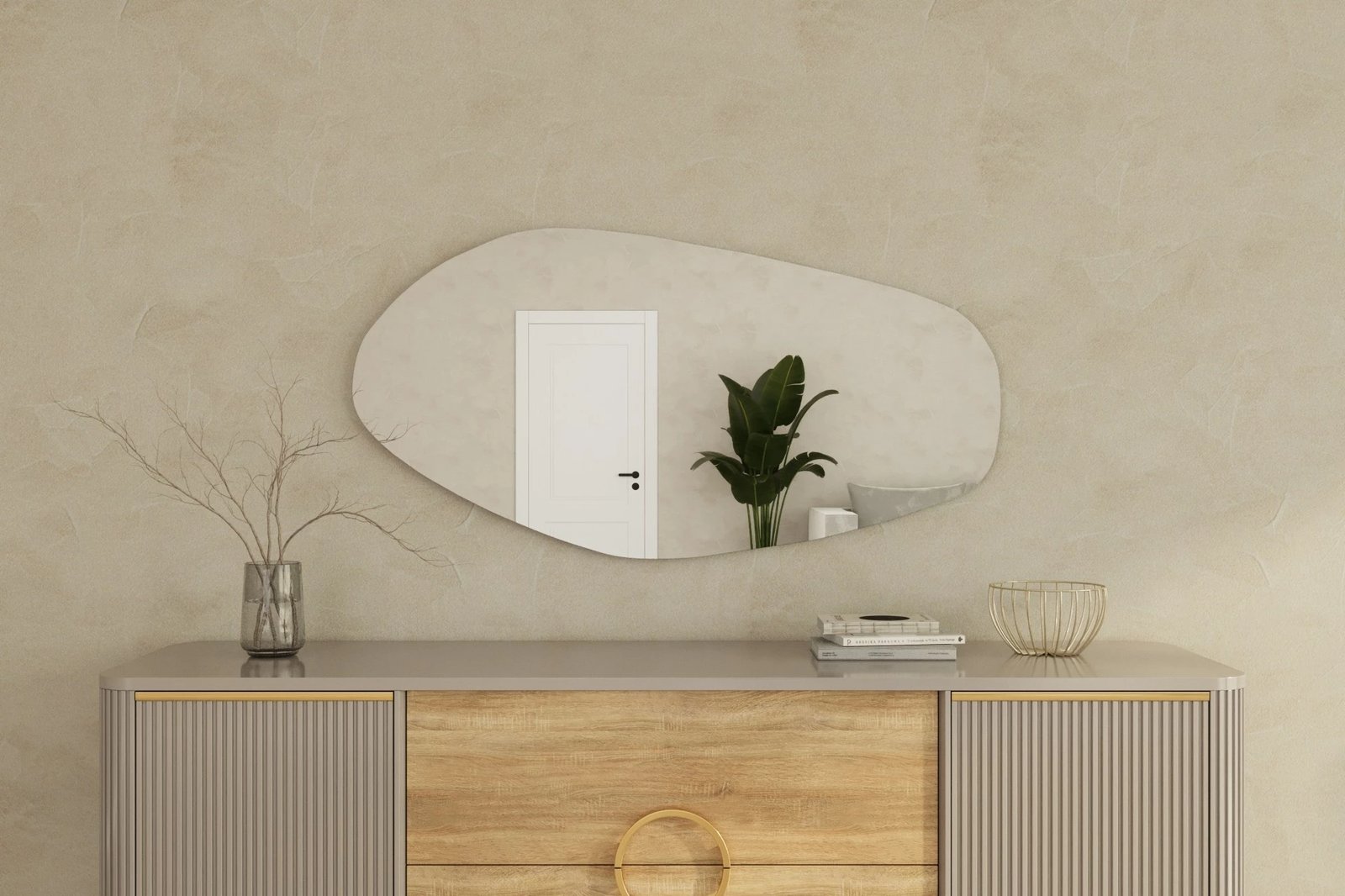 Pasqyrë Hanah Home, Bella, e zezë