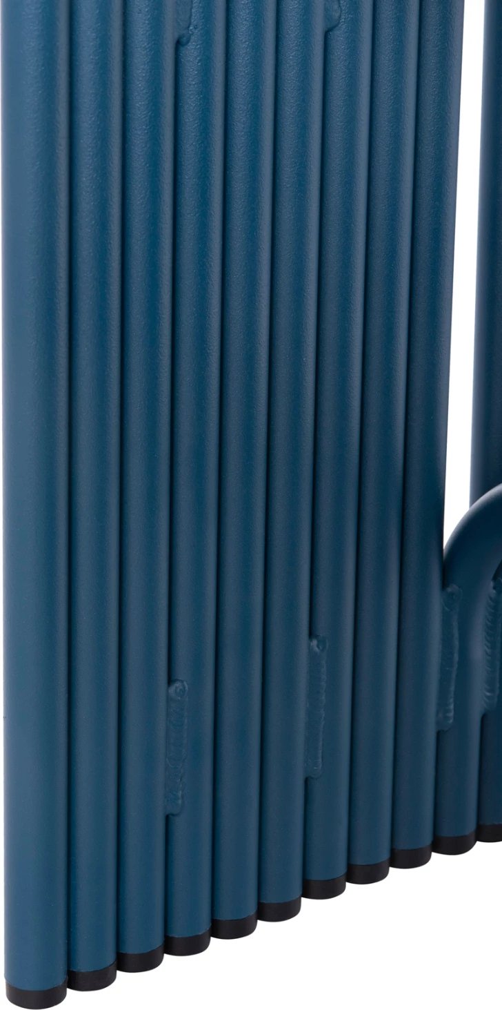 Karrige pa mbështetëse INTREPID, alumin, ngjyrë kaltër, 40x38x42.5cm