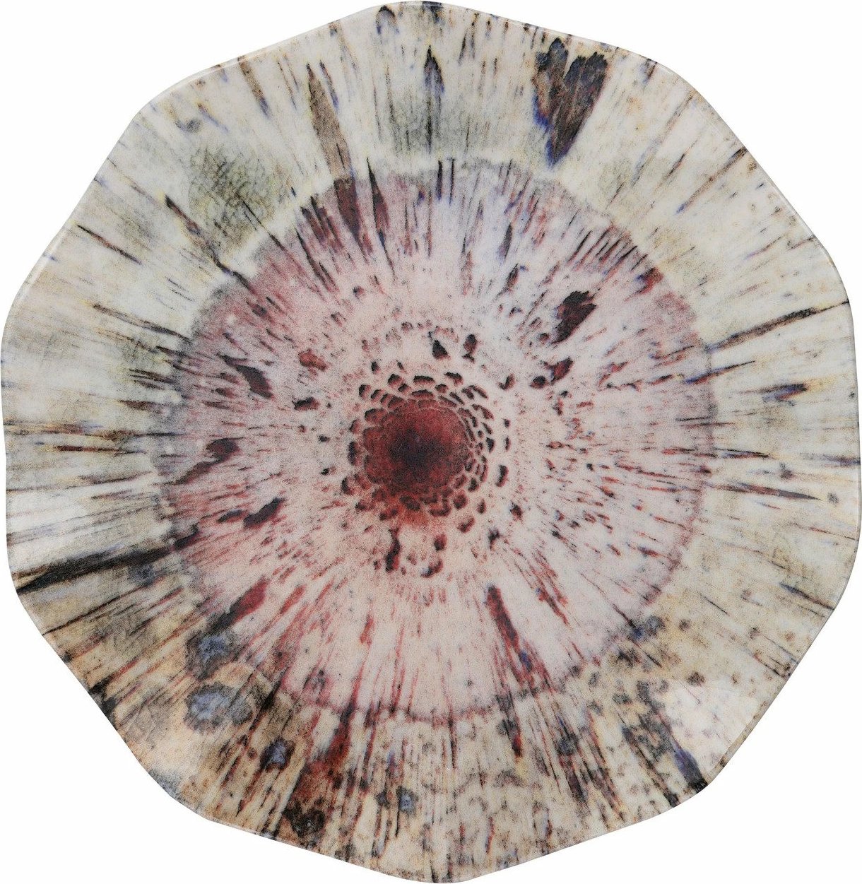 Set enësh për drekë, porcelan, shumëngjyrësh, 24 copë, Hermia, GBSNES24Y41001159