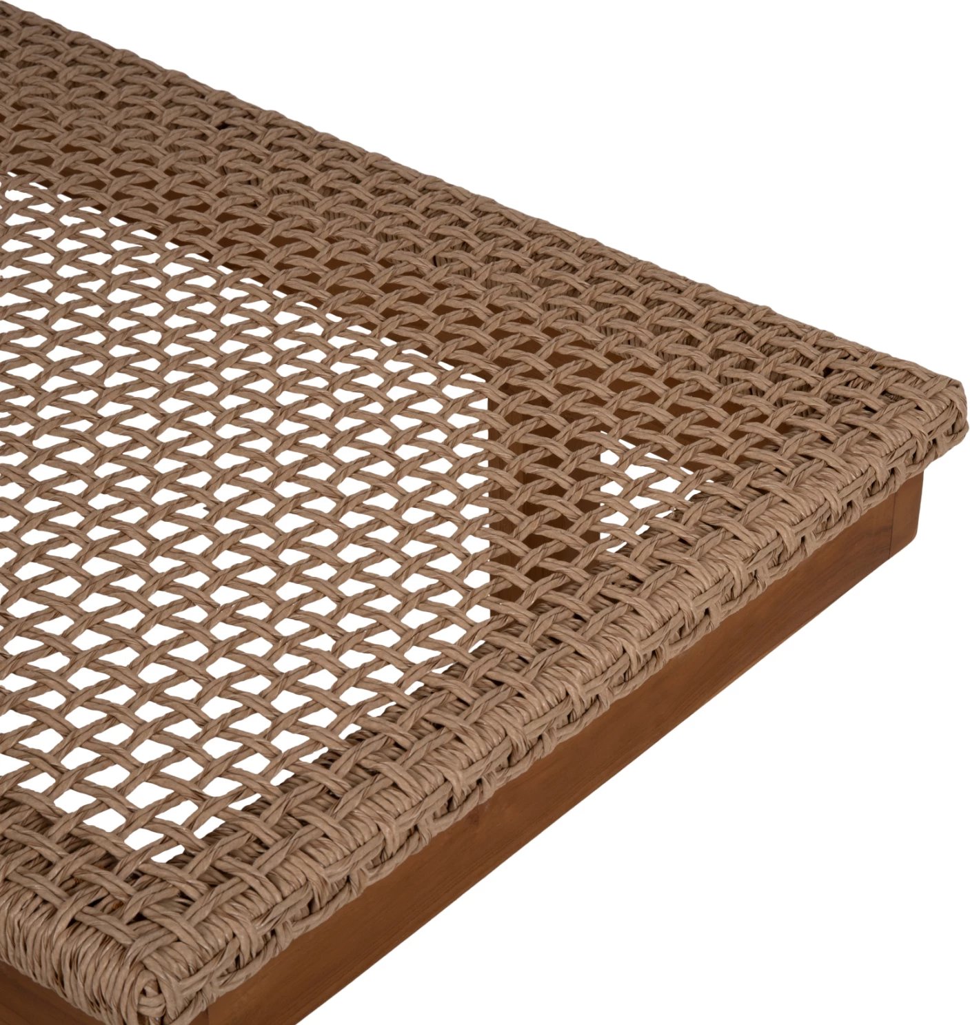 Shezlong profesional PATRON, dru tik, litar VIRO, 191x65x86H cm.