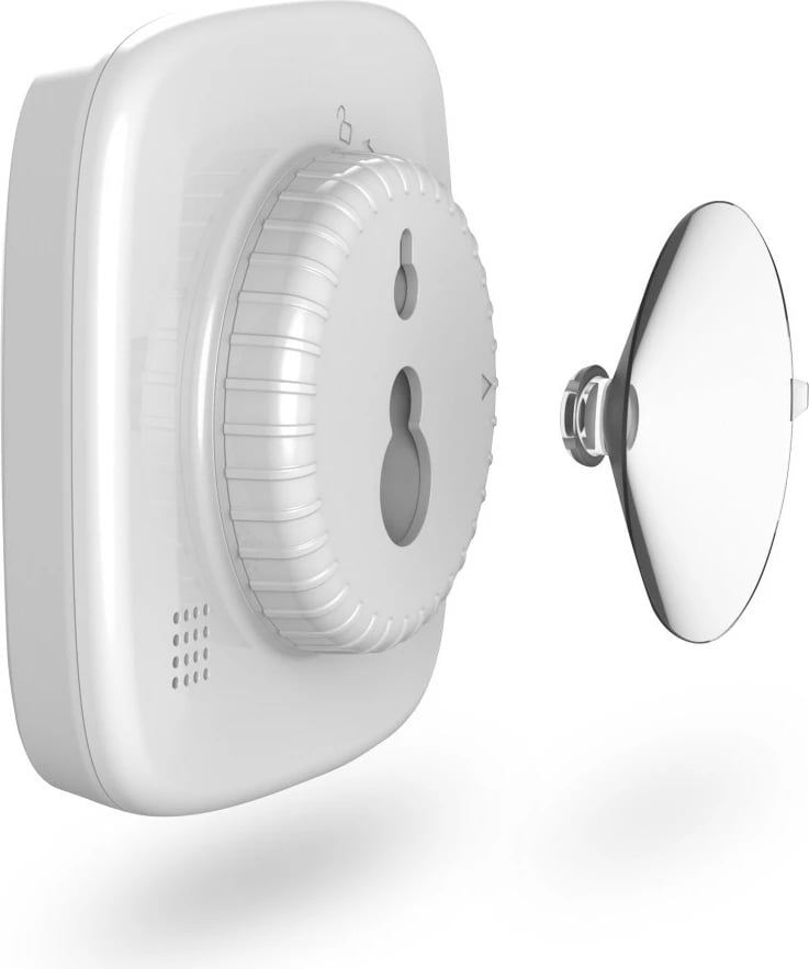 Orë digjitale Hama 185893, me termometër dhe higrometër, e bardhë