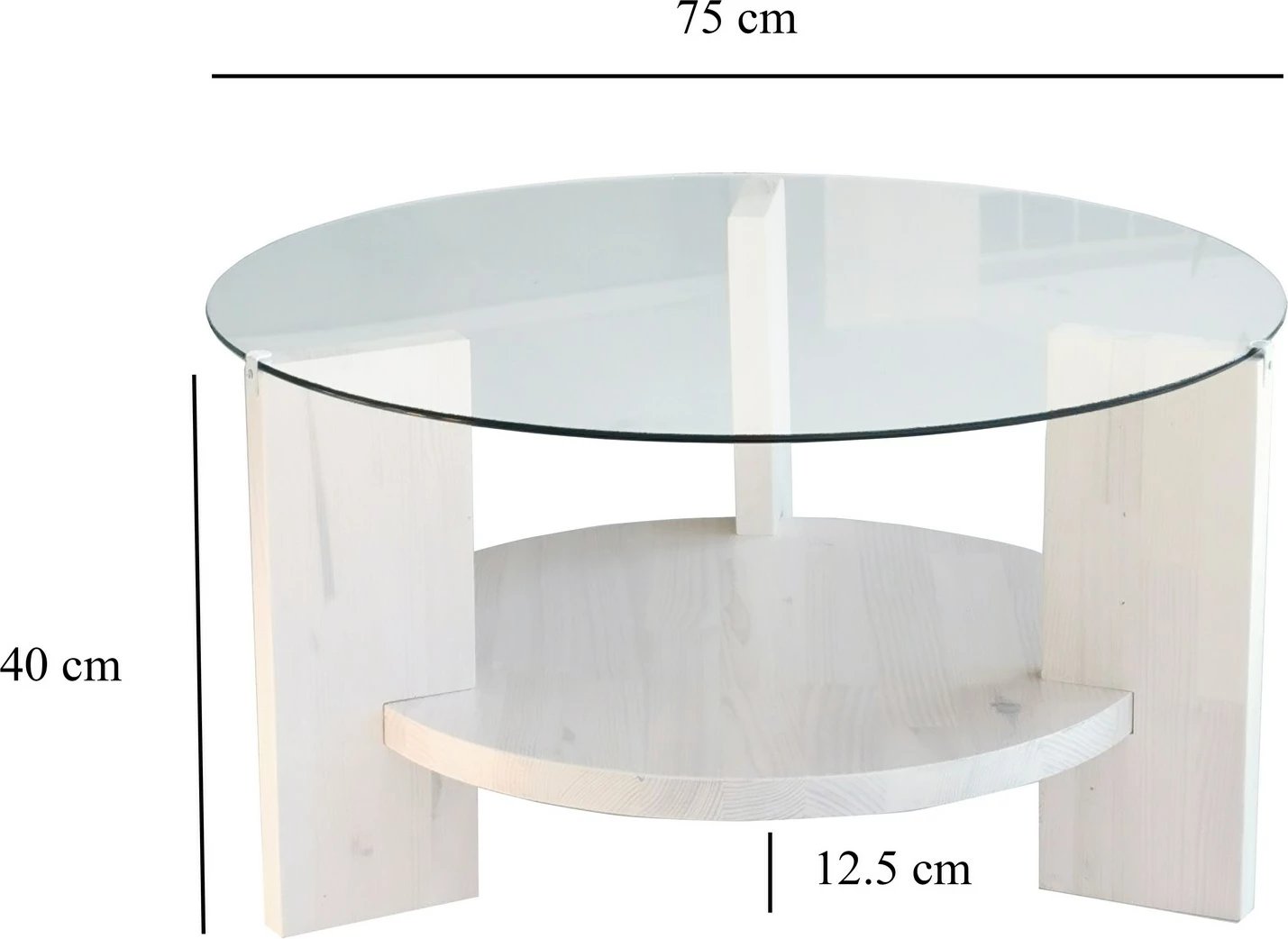 Tavolinë kafeje Hanah Home, Mahal, e bardhë