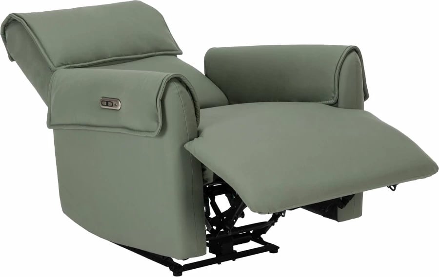 Fotelje relaksuese Daydreamer, me recliner elektrik, ngjyrë mente, 88x95x102 cm